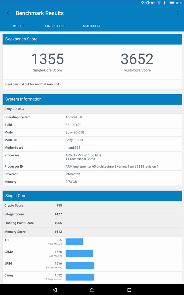 Snapdragon 810 ベンチマーク