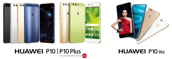 Huawei P10 Huawei P10 Plus Huawei P10 Lite