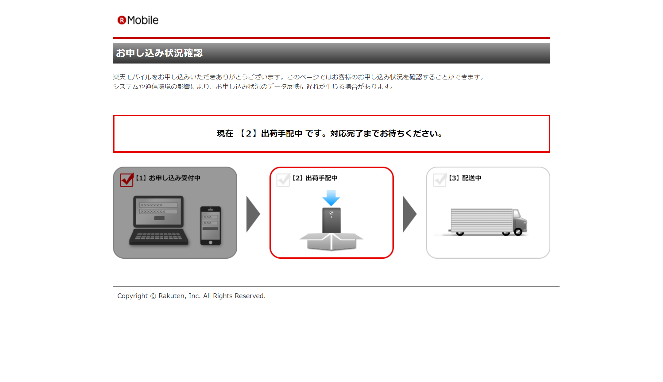 楽天モバイル 申込み方法