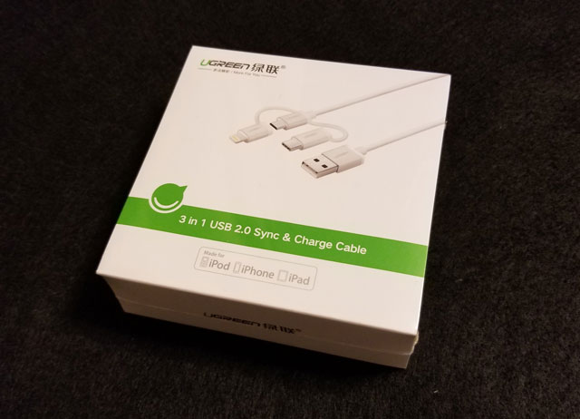 GREEN 3 in 1 Type C ケーブル ライトニング ケーブル USB C 変換 Micro USB