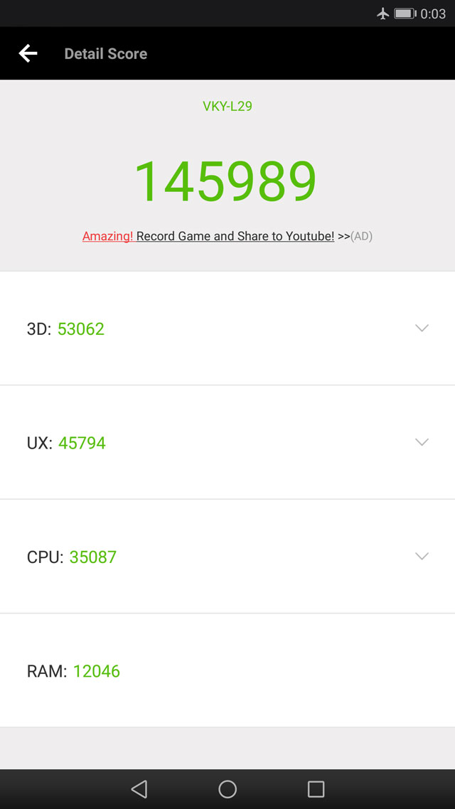 Huawei P10 Plus Antutu Benchmark