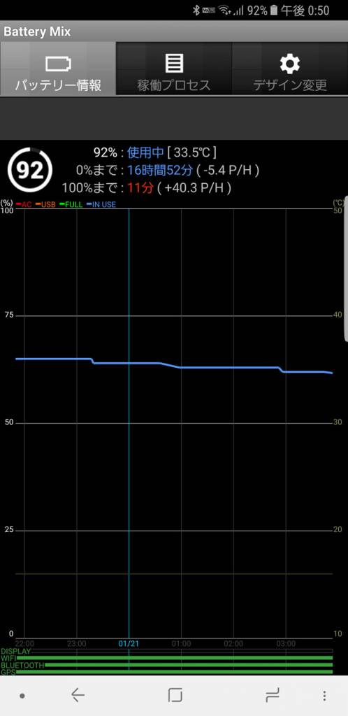 Galaxy Note 8 バッテリー