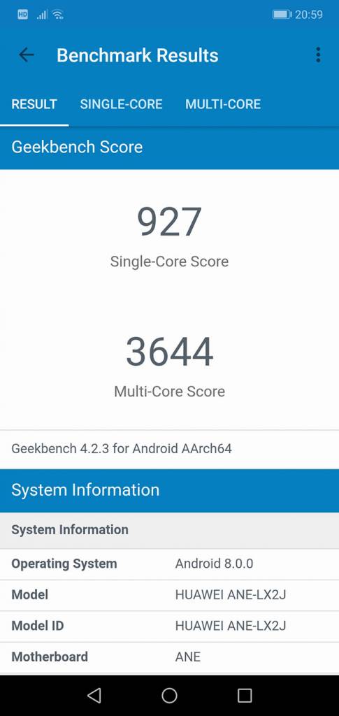 Huawei P20 Lite ベンチマーク