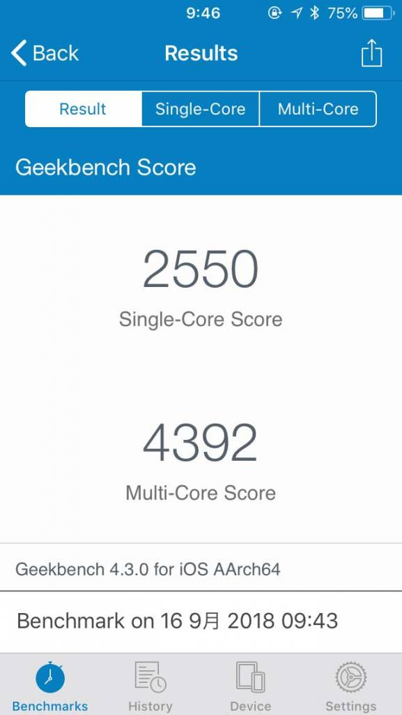 iPhone SE ベンチマーク