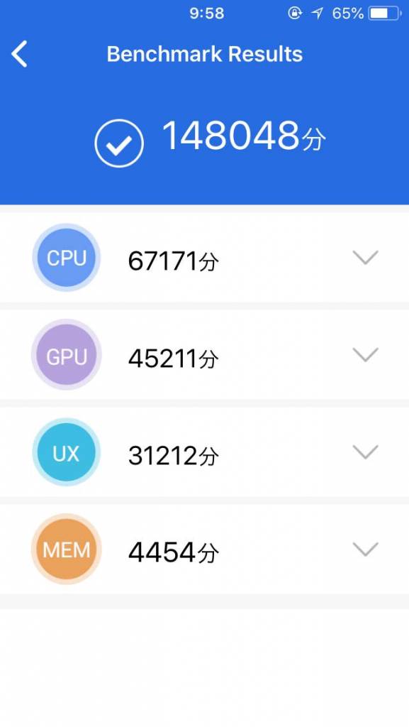 iPhone SE ベンチマーク
