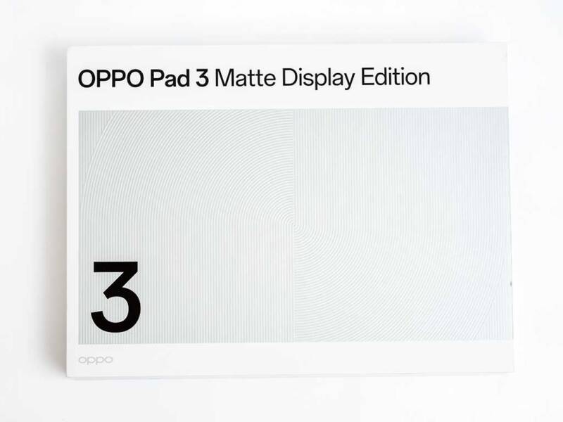 OPPO Pad 3 Matte Display Edition パッケージ