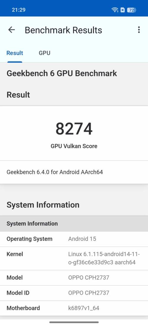 OPPO Reno14 5G ベンチマーク