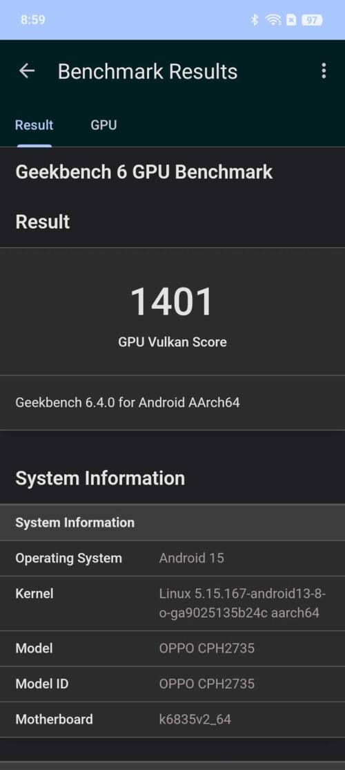 OPPO A5 5G ベンチマーク