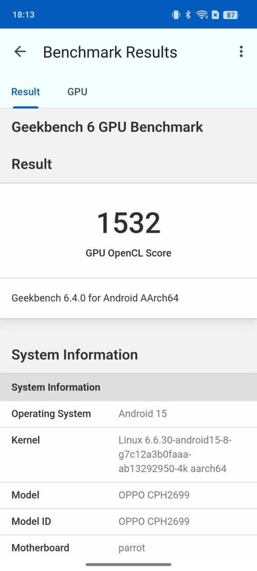 OPPO Reno13 A ベンチマーク