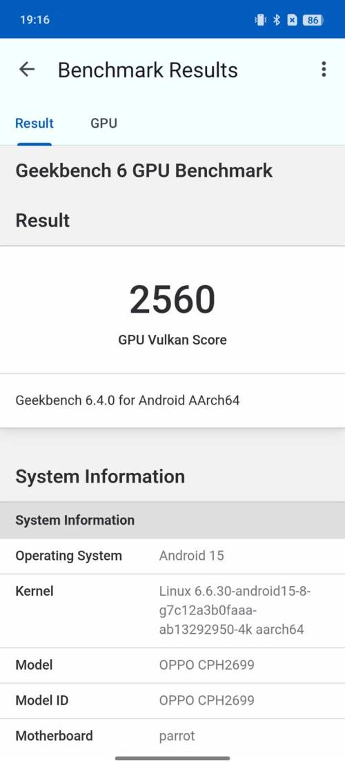 OPPO Reno13 A ベンチマーク